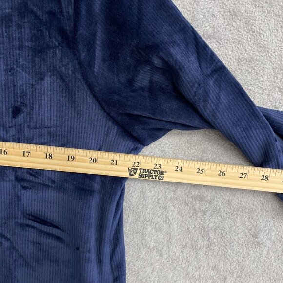 NEW Spyder Navy Men's M Blue 1/4 Zip Pullover Polyester & Spandex Sweatshirt - Picture 4 of 10